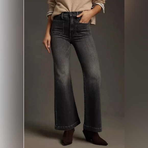 MOTHER Gray Flare Jeans - Picture 4 of 14